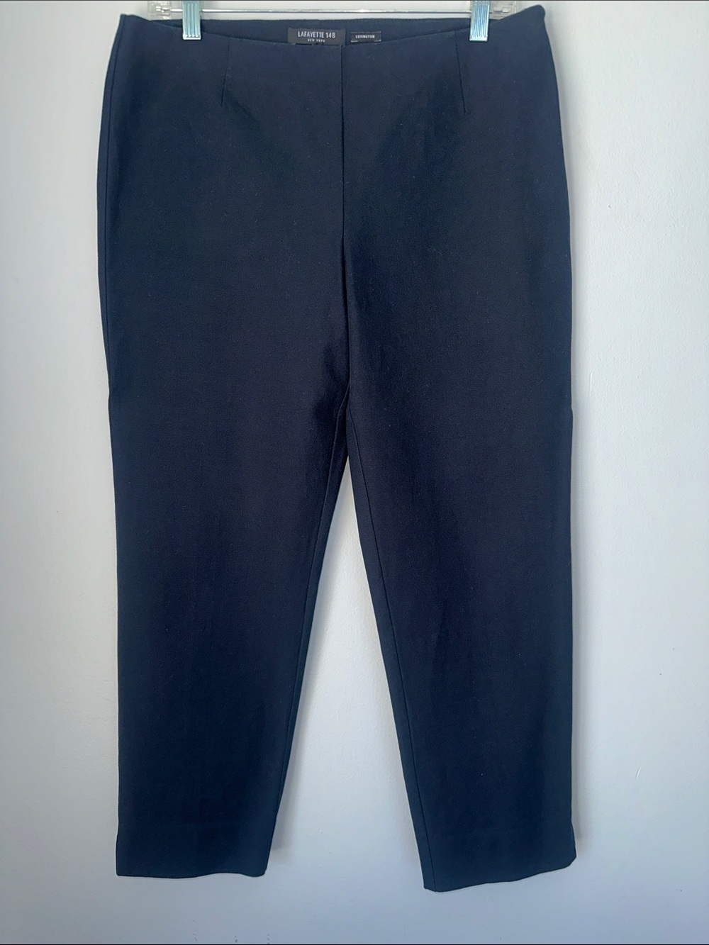 Lafayette 148 New York Black Straight-Leg Dress Pants Sz 10